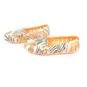 Floafers Posh Driver Loafer Water Floating Shoe Tropical Floral Sz 5 Floor Model
